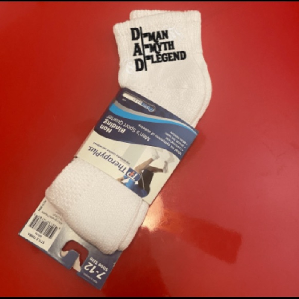 Father’s Day socks dad man myth legend non compression socks
